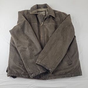 Womens Columbia Brown Faux Leather Jacket